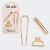 Gold Mini Metal French Hair Pin & Clips Set
