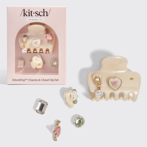 KitschPop️ Cloud Clip & Charms in Pearlized Cream
