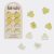 Pearlized Cream & Butter Yellow Jelly Cloud Clips - Mini