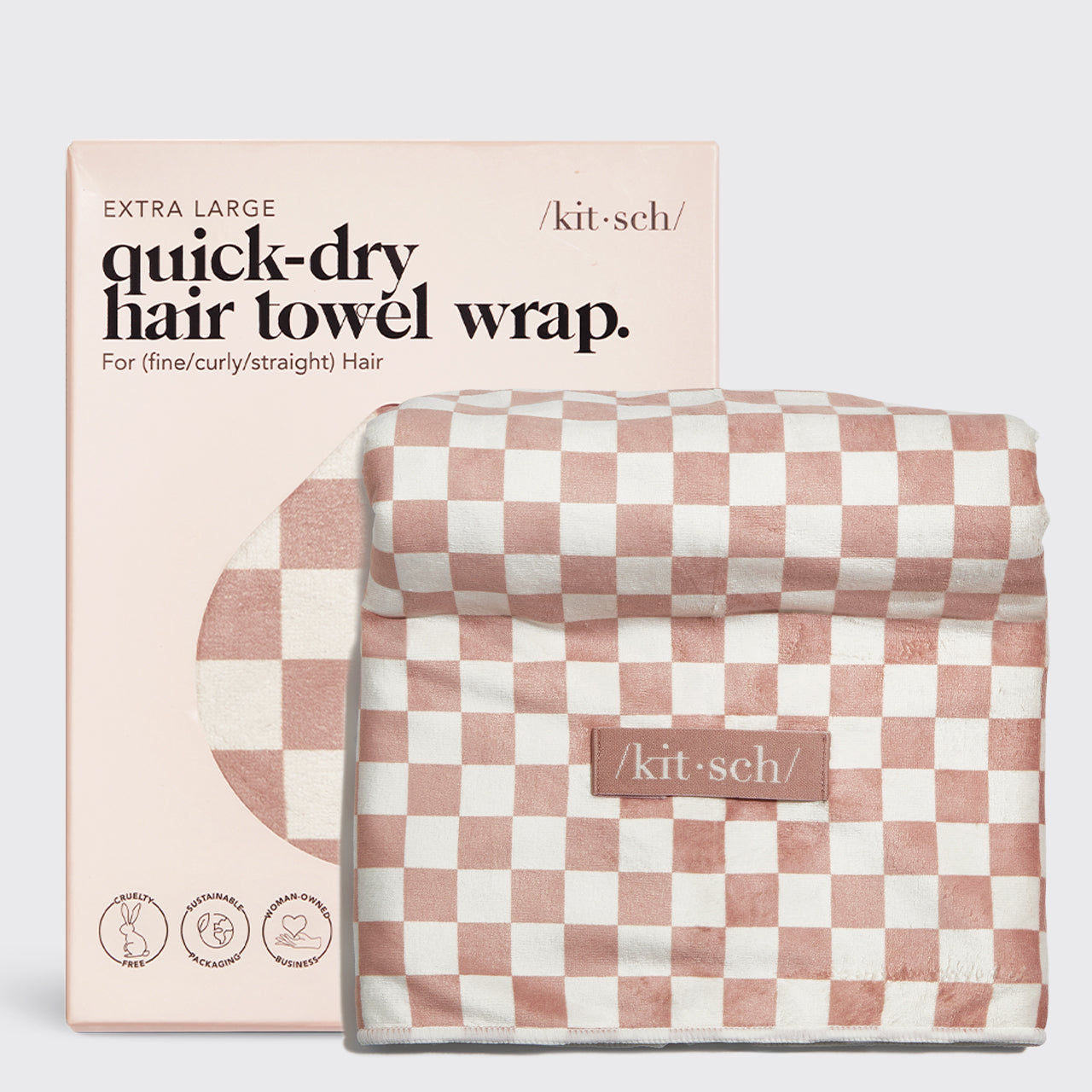 60695-XL-QuickDryHairTowelWrap-Cleanse-TerracottaChecker-hero-1280x1280px.jpg