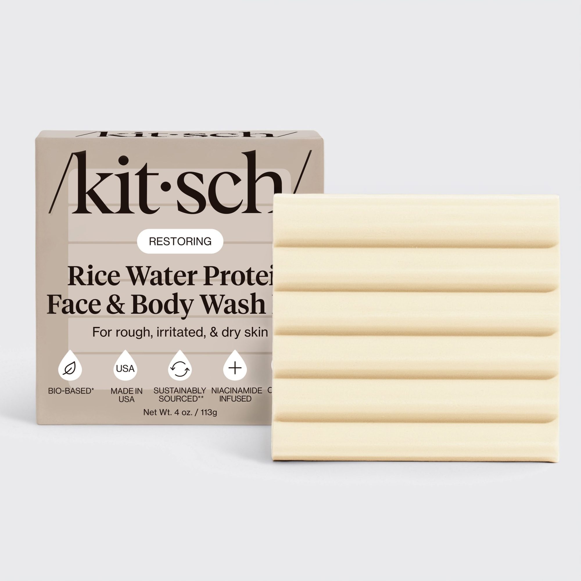 Rice Water Protein Restoring Face & Body Wash Bar
